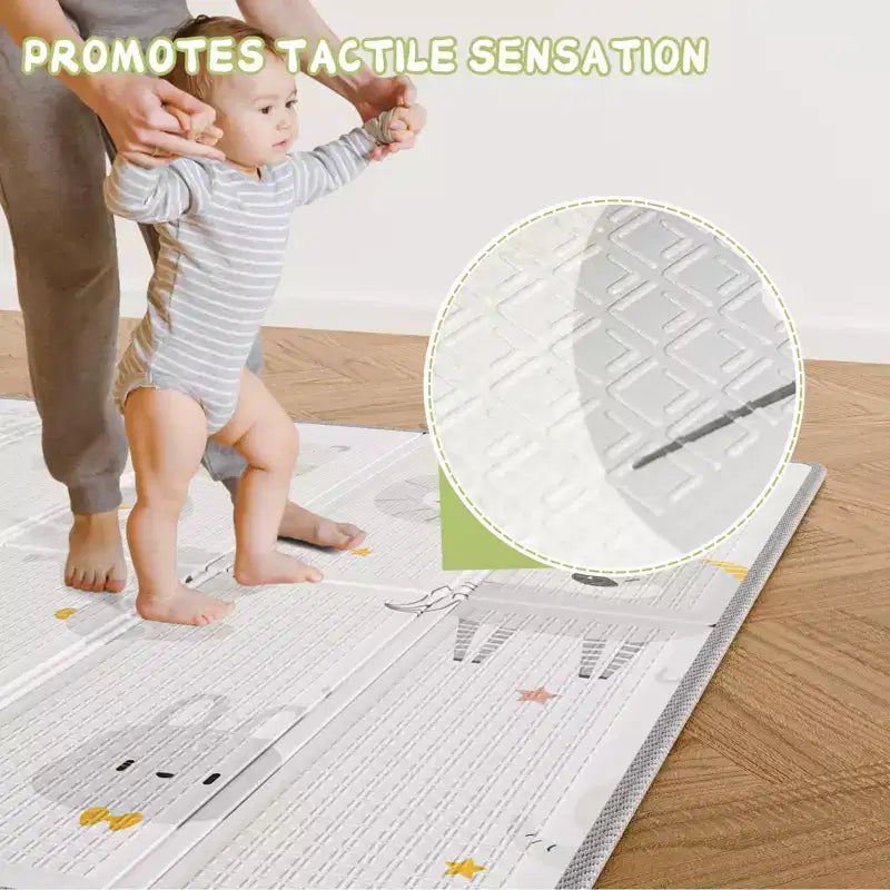 Box per neonati con tappeto 150x150 cm – Recinto di sicurezza per interni ed esterni per bambini