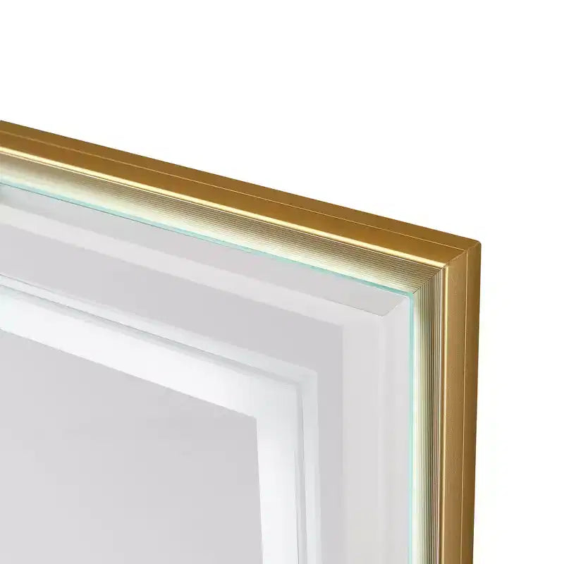 Specchio da bagno a LED 40x30" con anti-appannamento, controllo touch e bordo smussato