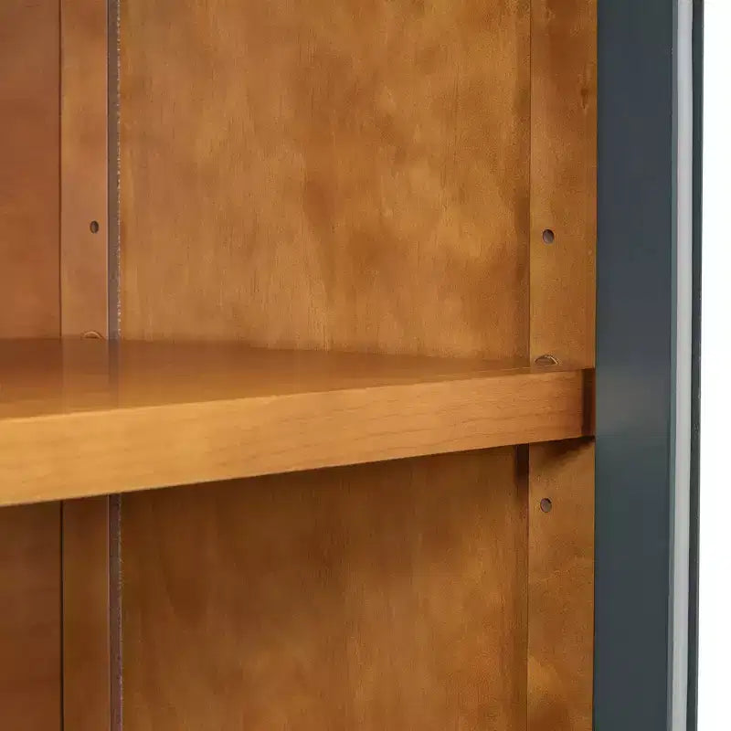 Credenza a 4 ante ad arco in vetro temperato con ripiani regolabili
