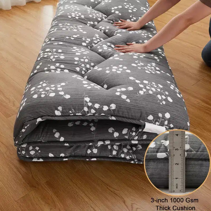 Materasso Futon Giapponese da Pavimento, Tatami Spesso Portatile, Materassino Futon Arrotolabile, Materasso Pieghevole da Pavimento, Materasso per Dormire per Campeggio, Dormitorio, Camera degli Ospiti