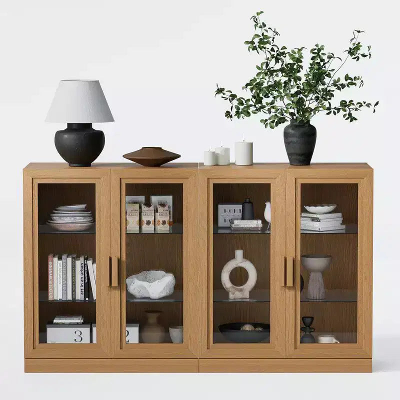 Madia Grande Credenza da Soggiorno 157 cm x 91 cm con Ripiani Regolabili