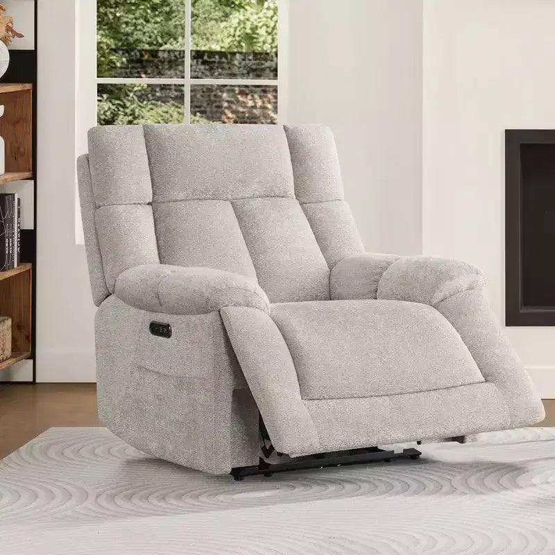 Poltrona reclinabile per cameretta Power Lay Flat con altoparlanti Bluetooth e supporto lombare elettrico