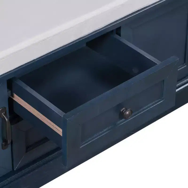 Armadietto Salvaspazio con 2 Ante e 2 Cassetti – Organizer Versatile