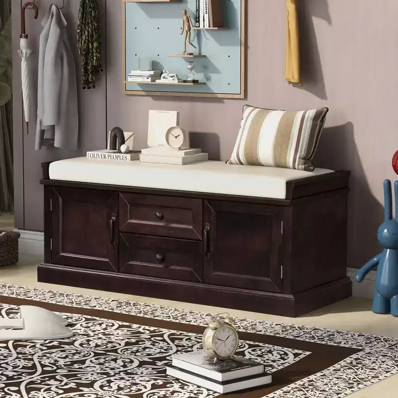 Armadietto Salvaspazio con 2 Ante e 2 Cassetti – Organizer Versatile