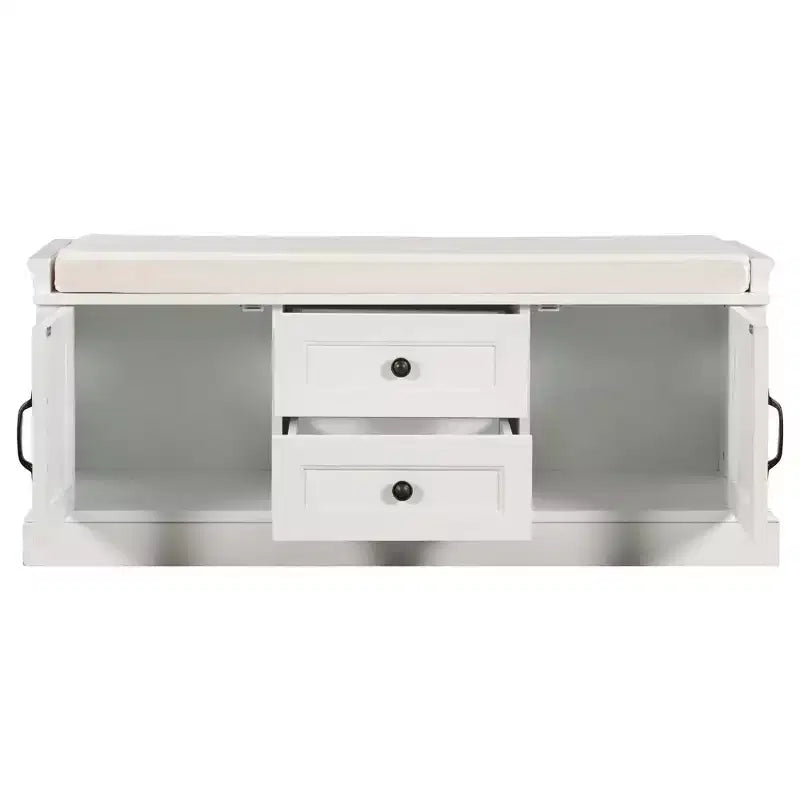 Armadietto Salvaspazio con 2 Ante e 2 Cassetti – Organizer Versatile