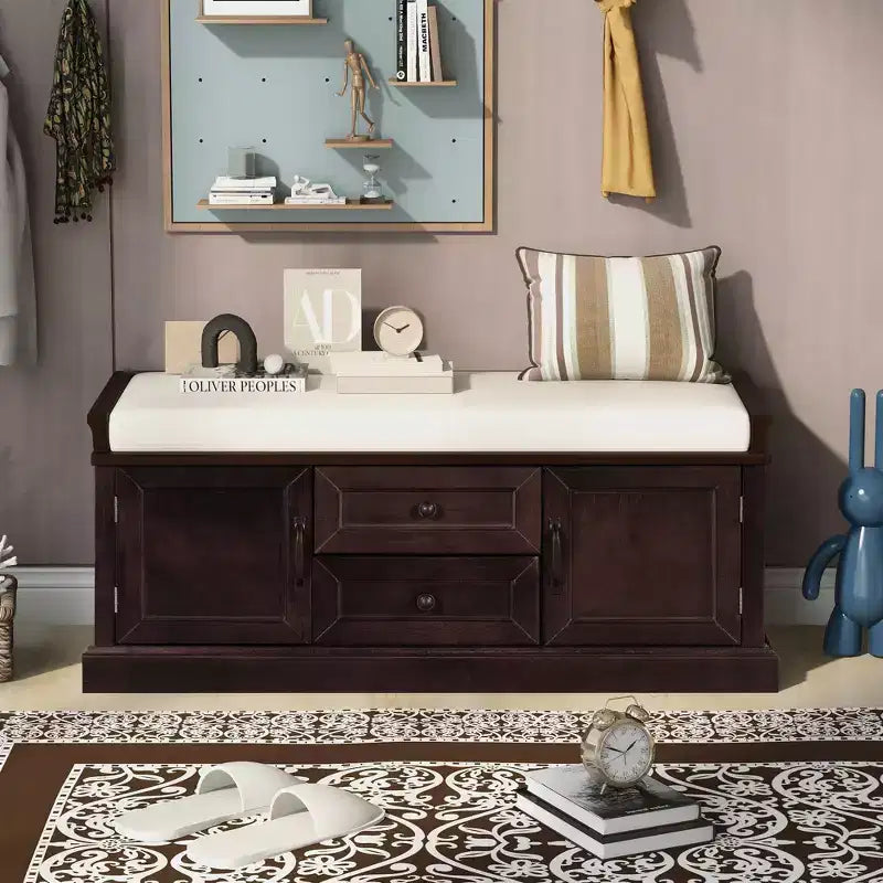 Armadietto Salvaspazio con 2 Ante e 2 Cassetti – Organizer Versatile