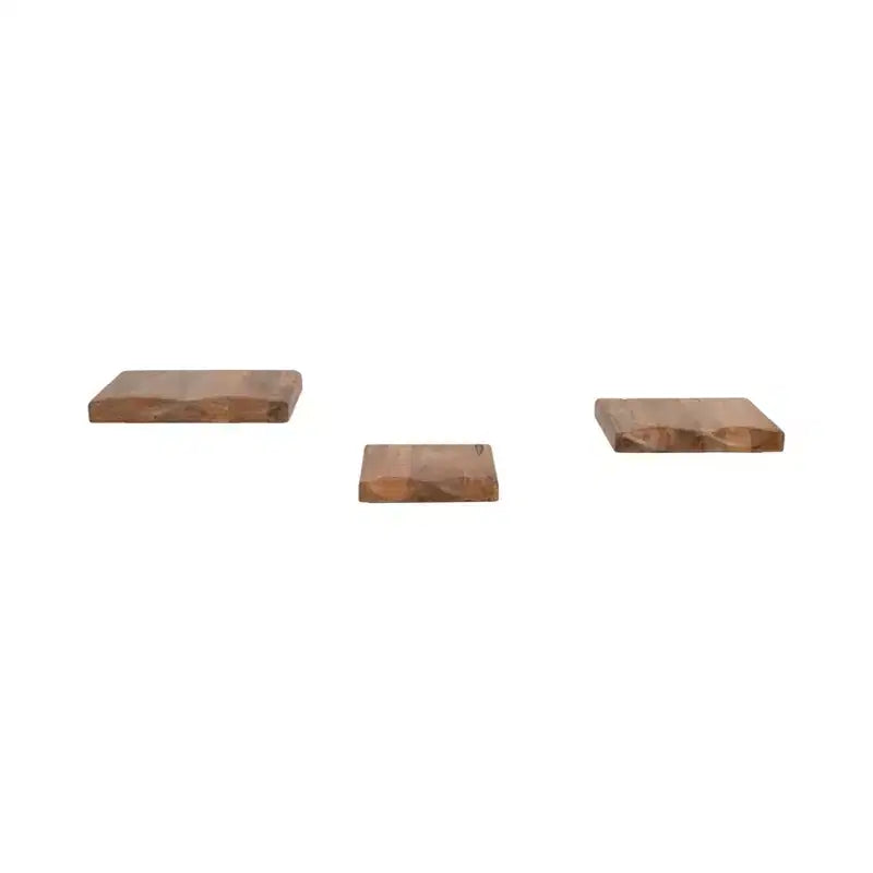 Mensole fluttuanti - Mensole in legno massello di mango rustico da parete per l'arredamento di casa e ufficio - Espositore in stile casual per camera da letto, soggiorno
