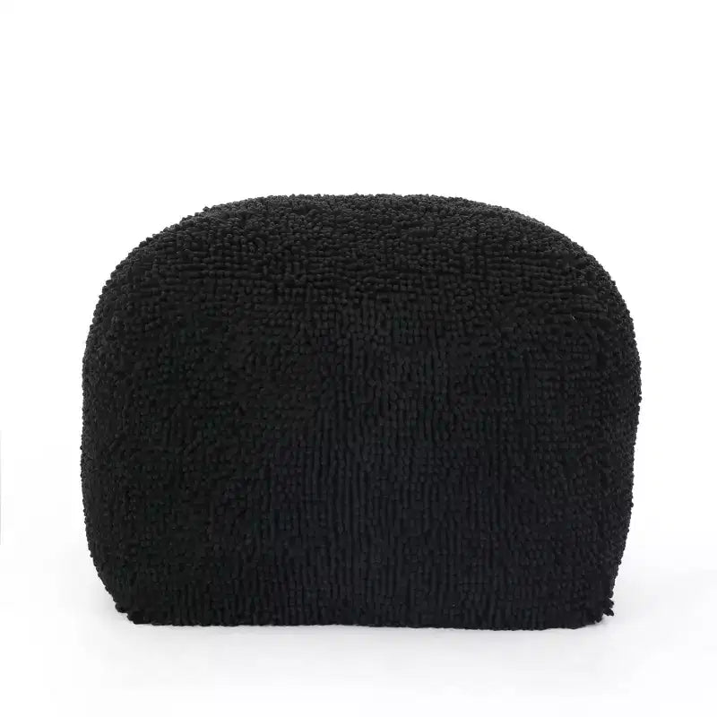 Pouf ottomano quadrato in ciniglia moderna in microfibra – Capacità 136 kg