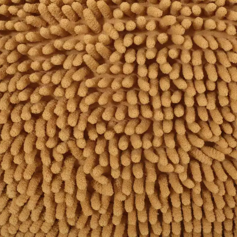 Pouf ottomano quadrato in ciniglia moderna in microfibra – Capacità 136 kg