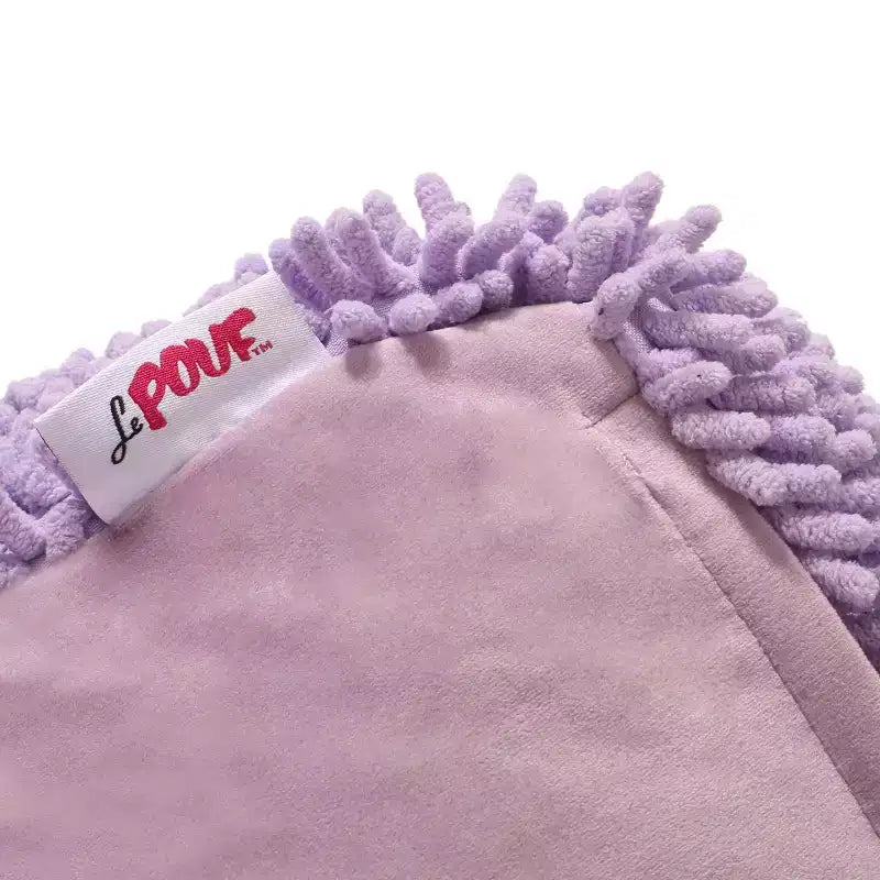 Pouf ottomano quadrato in ciniglia moderna in microfibra – Capacità 136 kg