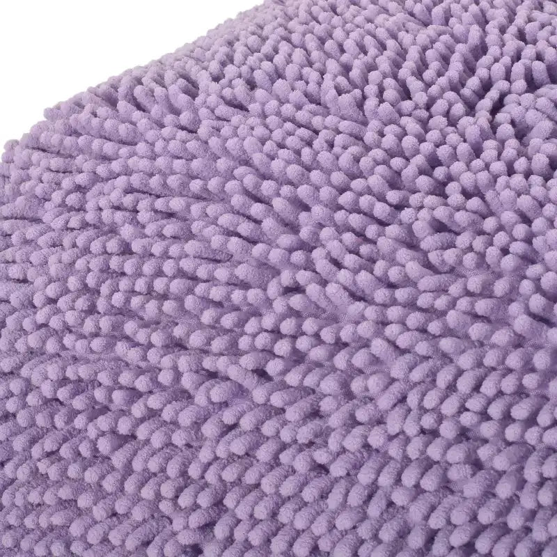 Pouf ottomano quadrato in ciniglia moderna in microfibra – Capacità 136 kg