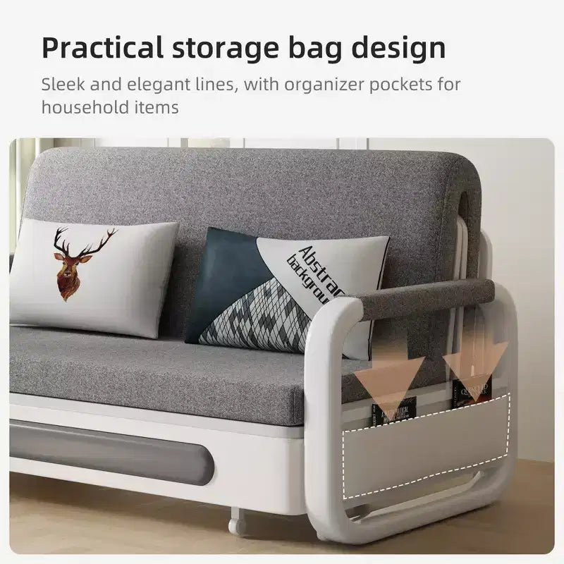 Divano letto moderno da 127,7 cm con materasso pieghevole – Capacità di 408 kg